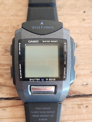 CASIO Wrist Camera WQV-1 Vintage Digital Watch Built-in Camera Needs Battery