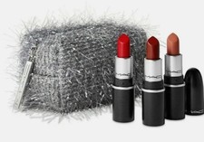 MAC Lipstick Fireworked Like a Charm Mini Lipstick Kit: RED