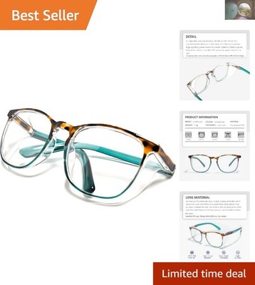 Classic Anti-Fog Safety Glasses - Blue Light Blocking & UV Protection Goggles