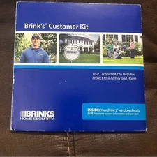 Brinks Home Security Customer Kit User Guide DVD Window Decals