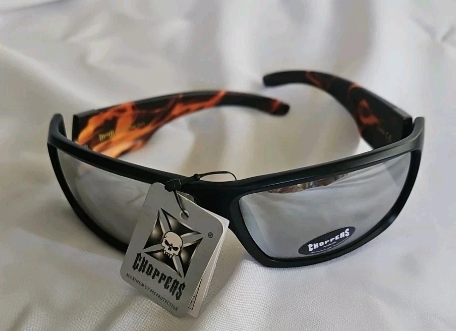 Очки солнцезащитные Choppers - янтарные зеркальные - янтарное пламя - Изображение 3 из 4