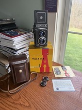 Yashica Yashicaflex Model A TLR 6x6 Film Camera w/Case Box - Excellent Cond