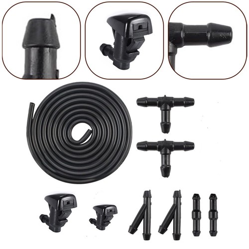 Hassle Installation Windshield Washer Nozzle Hose Set for Jeep 68260443AA - Picture 5 of 9