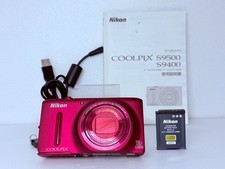 Nikon COOLPIX S9400 Red Digital Camera 18.1 MP 18x Optical Zoom From JAPAN
