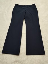 Express Pants Womens Size 6R Blue Black Plaid Check Editor Boot Cut Stretch
