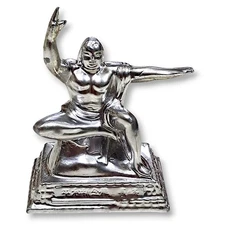 Nagasaki World Peace Statue Silver Pewter Travel Memorabilia Commemorative JP P2