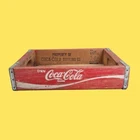 (A) Vintage Coca Cola Bottling Co Advertising Wood Crate Coke Bottles