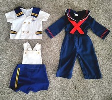 Vintage 1980s Baby Sailor Outfits 6-9 Months USA Made