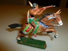 elastolin/lineol soldatini in pasta  7 cm indiano a cavallo nr. 3