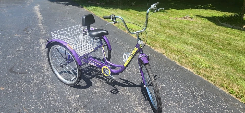 Triciclo adulto, bicicleta de 3 rodas, trike MoonCool, rodas de 24 polegadas, triciclo de 7 velocidades,  - Imagem 3 de 3