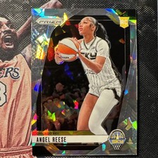 Angel Reese Rookie Card 2024 Panini Prizm WNBA Cracked Ice Card- #10 Sky RC