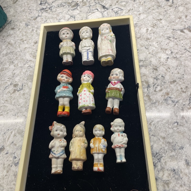 10 JAPAN BISQUE SMALL DOLLS