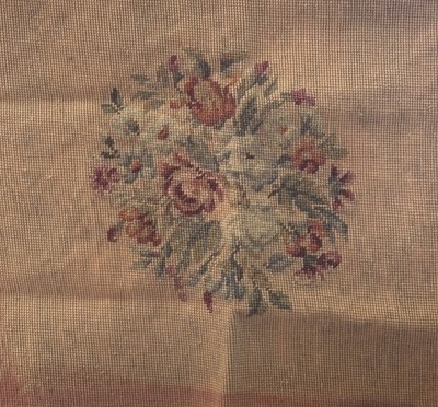 Antique Needlepoint Chair Cover