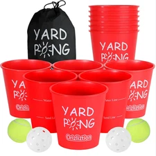 Giant Yard Pong Outdoor Game for Adults and Family,Giant Yard Toss Game,Throwing