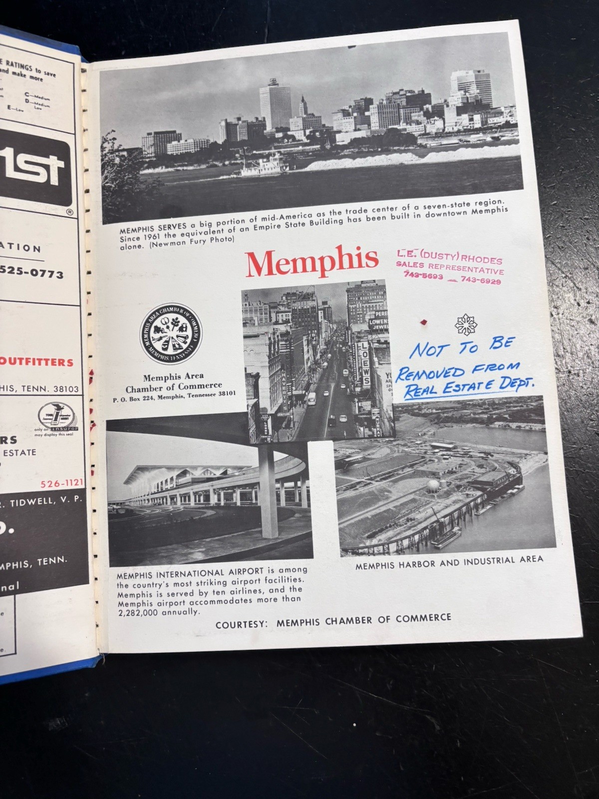 1969-70 COLE'S BLUE BOOK for MEMPHIS, TN. AREA CITY DIRECTORY STREETS TELEPHONE