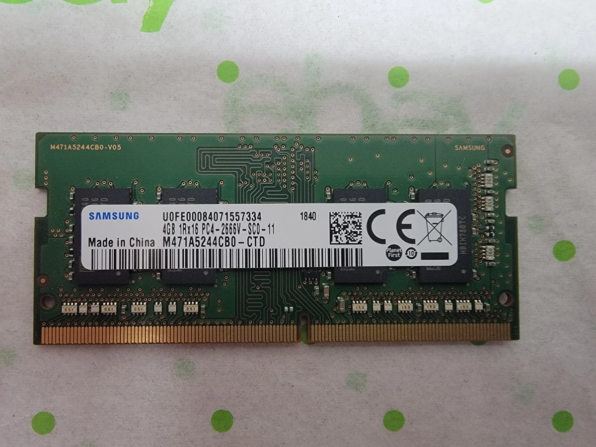 Samsung DDR4 SDRAM 4 GB Capacity per Module Memory (RAM) for sale