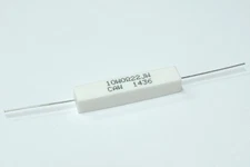 0.22 Ohm 10 Watt ±5% Wirewound Axial Resistor - Ceramic Cement Power 0.22Ω J 10W