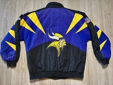 VTG 90s Minnesota Vikings Apex One Pro Line Shark Tooth NFL Jacket Men’s Medium