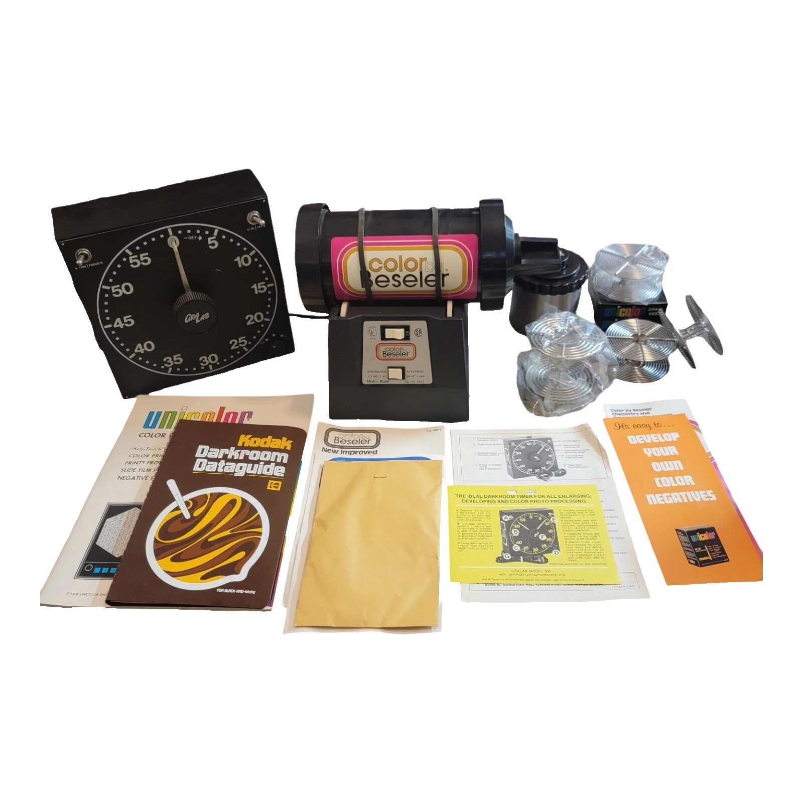 Beseler Darkroom Developing Tanks/Drums Equipment