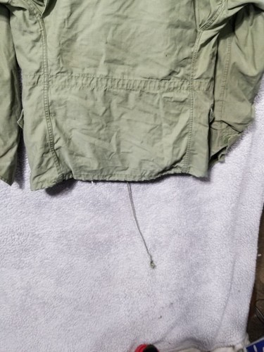 Vintage USAF Military Vietnam War M-65 Field Jacket 1967 OG-107 SEE MEASUREMENT - Picture 2 of 21