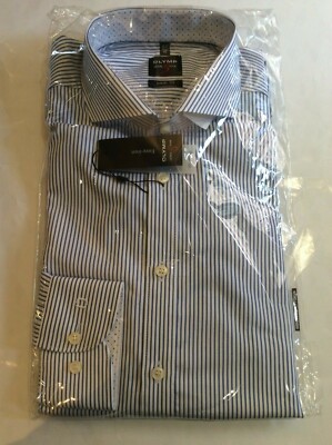 Olymp Level 5 Men's Shirt Business / Formal Shirt Pinstripe 40 cm (M) 15 3/4''