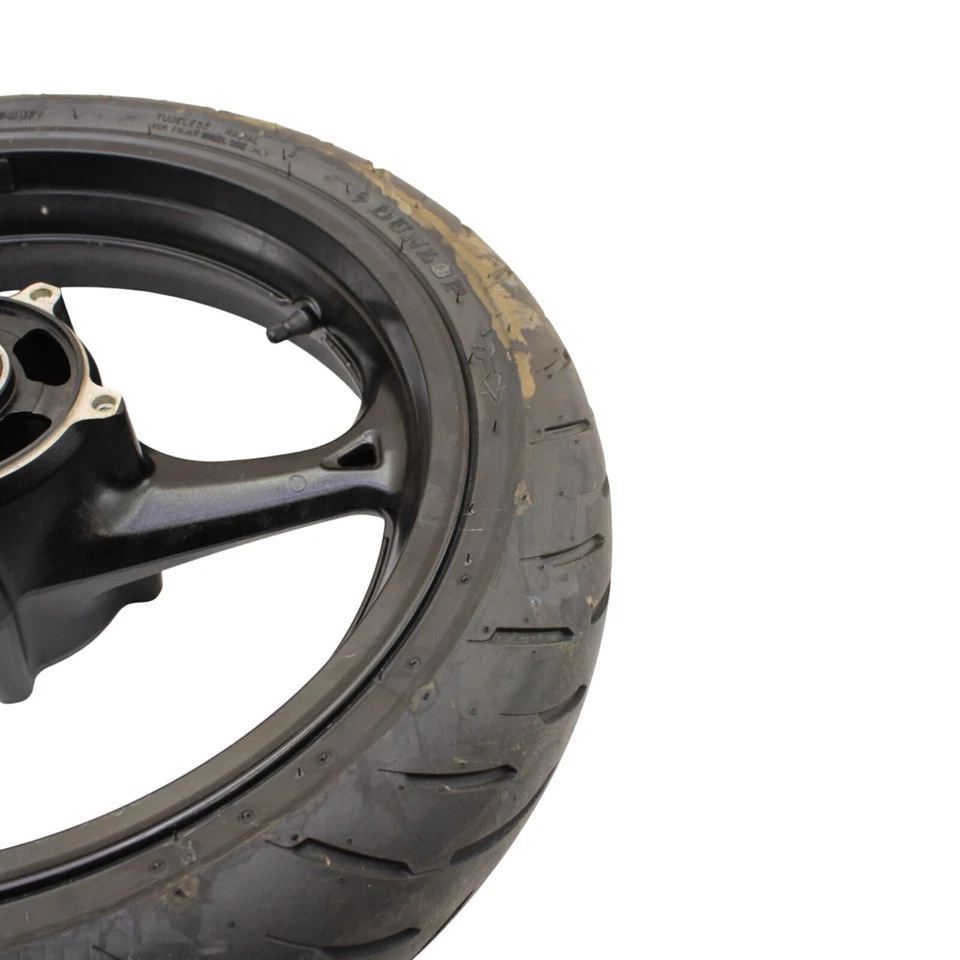 Rueda delantera Suzuki Hayabusa 2008-2018 neumático Dunlop negro llanta recta Foto 4 de 4