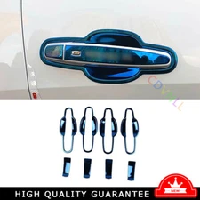 For Chevrolet Malibu 16-21 Blue Titanium Car Intelligent Door Handles Cover Trim