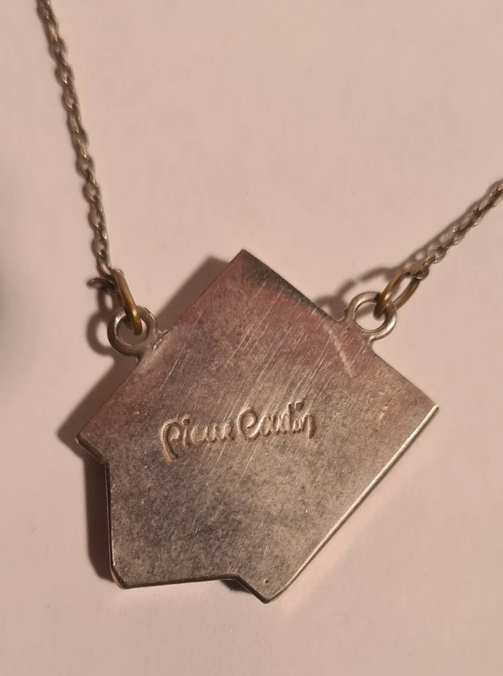 Pierre Cardin Bijou pendentif Signé Argent et Pierre Naturelle Vintage 60/70 - Photo 2/4
