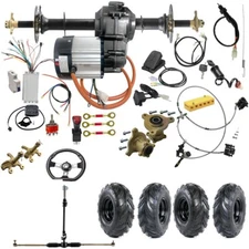 30" Rear Drive Shaft Kit + 1000W 48V Brushless DC Differential Motor Kit Set