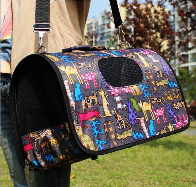 Portable Pet Dog Backpack Breathable Cat Carrier Bag Airline Approved Transport - Image 2 of 4