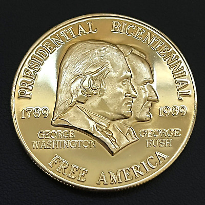 1989 Presidential Bicentennial Coin Medal GEORGE WASHINGTON 1989 Presidential Bicentennial Coin Medal GEORGE WASHINGTON