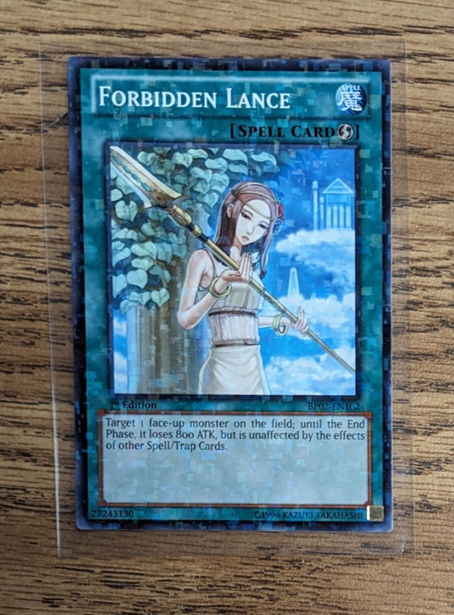 YU-GI-OH FORBIDDEN LANCE 1ST ED MOSAIC RARE NM/MINT BP02-EN162 | eBay YU-GI-OH FORBIDDEN LANCE 1ST ED MOSAIC RARE NM/MINT BP02-EN162 | eBay