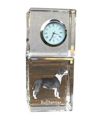 Bull Terrier,Bullterrier - Kristalluhr Avec Photo,Hundebild En Cristal,Persona