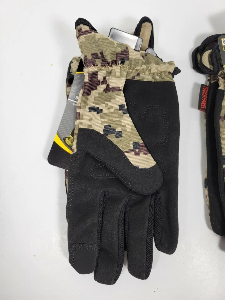 Guantes utilitarios de palma acolchados camuflados digitales CAT para hombre Foto 4 de 4