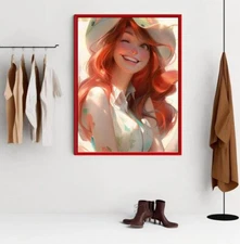 Captivating Beauty | Portrait | Digital Art Print | Wall Art | AI Generated