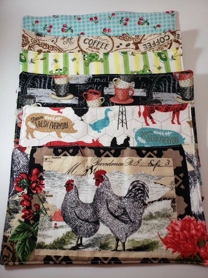 Asstd Mug Rug, Asst Tea Mats, Shower Favors, Party Favors, Book Club Tea Mat  - Image 3 of 4