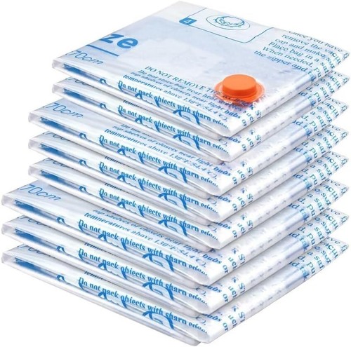 7 Jumbo Vacuum Storage Bags, Space Saver Sealer for Clothes, Pillows, Bedding - Picture 57 of 112