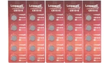 25 NEW CR1616 3V Lithium Coin Battery FRESHLY NEW! LOOPACELL BRAND!!