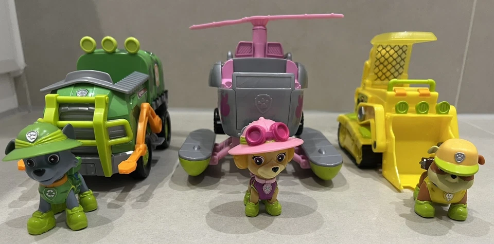 Paw Patrol Jungle Pups Rescue Bundle - 6 Vehicles & Pup Figures Full Set Rare - Image 3 of 4
