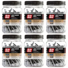 Grip Rite 2.5 inch Long 8 Gauge Galvanized Joist Hanger Nails, Case of Six
