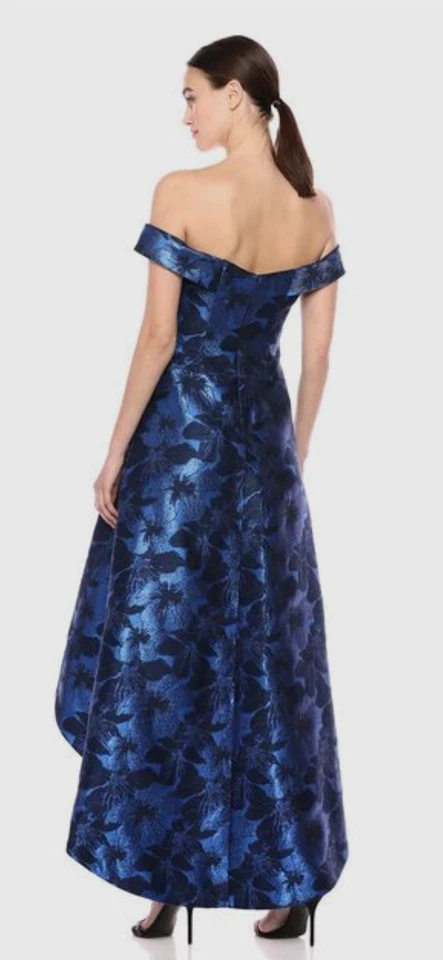 Calvin Klein Women's Off The Shoulder Gown with Hi Low Hem Dress Size 8 - Image 2 of 3