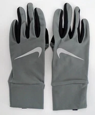 Nike Lightweight Tech Gloves Women's Medium Touch Screen Grey/Black/Silver