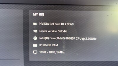 gaming pc desktop rtx 3060