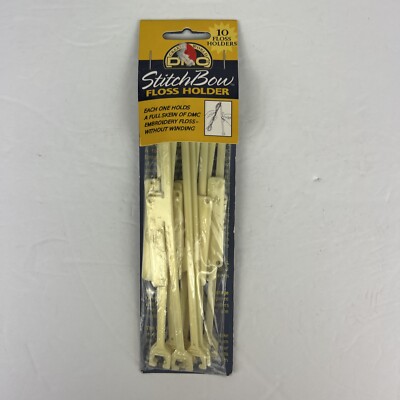 DMC Stitch Bow Floss Holder 10 per Package Holds Full Skein Without Winding New