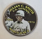 Julian C. Smith WWII Colorized Commemorative Clad Kennedy Half Dollar