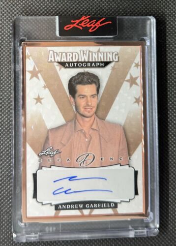 2023 ANDREW GARFIELD LEAF DECADENCE Autograph /5 SSP "SPIDERMAN" AUTO MARVEL - Picture 1 of 2