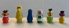 Vintage 70s Little People Sesame Street LOT 6 ERNIE BERT BIRD FRANKLIN COOK HOOP
