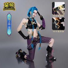 New Anime Arcane:League of Legends Jinx Cosplay Costumes Hallowen Party Uniform
