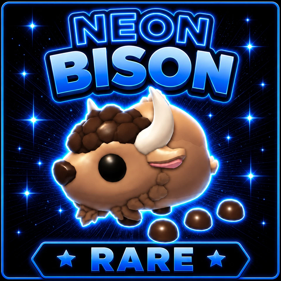 NEON BISON (CHEAP) ADOPT A PET FROM ME - CHEAPEST ON EBAY - Image 1 of 1