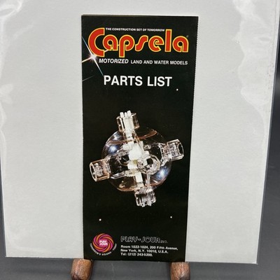 CAPSELA  Vintage toy PARTS LIST Catalog - Good Condition -B